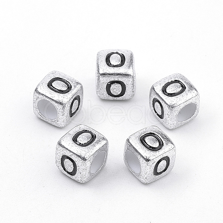 Plated Acrylic Beads X-PB43C9308-O-1