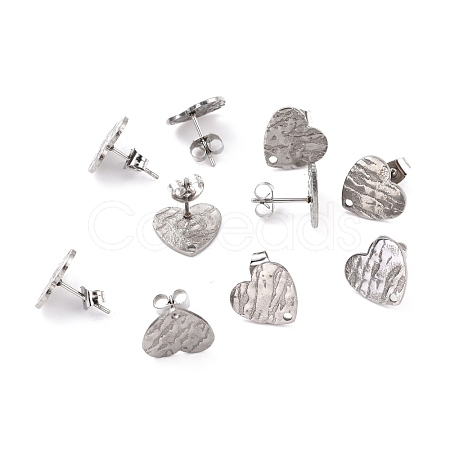 Non-Tarnish 304 Stainless Steel Stud Earring Findings STAS-I183-05B-P-1