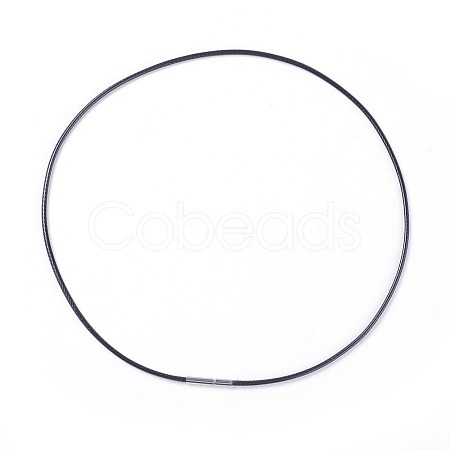 Waxed Polyester Cord Necklace Making MAK-I011-05-B-01-1