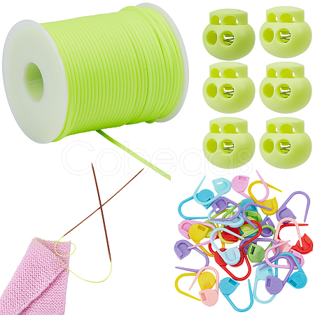30Pcs Eco-Friendly ABS Plastic Knitting Crochet Locking Stitch Markers Holder IFIN-SC0001-96B-1