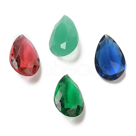 Pointed Back Glass Rhinestone Cabochons GLAA-B012-32A-1