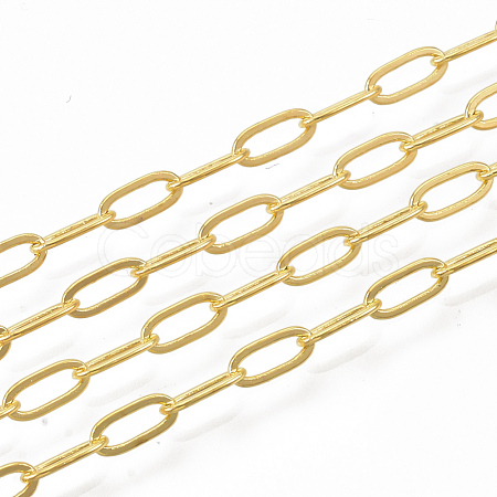 Brass Paperclip Chains X-CHC-S008-001D-G-1