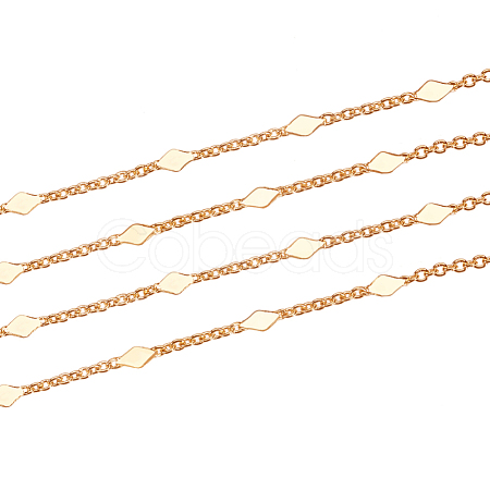 3.28 Feet Brass Link Chains X-CHC-T007-01G-1