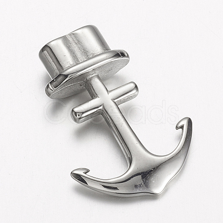 304 Stainless Steel Anchor Hook Clasps STAS-E133-103P-1