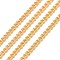 Brass Twisted Chains, Curb Chains, Unwelded, with Spool, Oval, Lead Free & Cadmium Free, Golden, 1.8x1x0.36mm, about 92m/roll