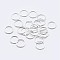 925 Sterling Silver Round Rings, Soldered Jump Rings, Closed Jump Rings, Silver, 18 Gauge, 5x1mm, Inner Diameter: 3mm, about 90pcs/10g