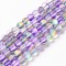 Synthetic Moonstone Beads Strands, Frosted, Round, Dark Violet, 8mm, Hole: 1mm, about 43~47pcs/strand, 14.37''~15.08''(36.5~38.3cm)