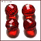 K9 Glass, Imitation Austrian Crystal Beads, Grade AAA, Faceted, Round, Red, 10mm, Hole: 0.9~1mm