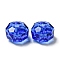 Transparent K9 Glass Beads, Faceted, Rondelle, Capri Blue, 8x5mm, Hole: 1.2mm