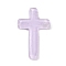 Cross Resin Cabochons, Lavender Blush, 29x18x3mm