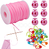 30Pcs Eco-Friendly ABS Plastic Knitting Crochet Locking Stitch Markers Holder IFIN-SC0001-96A-1