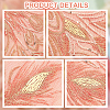 Peacock Tail Pattern Polyester Lace Computerized Embroidery Ornament Accessories DIY-WH0308-234C-5