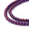 Electroplate Glass Beads Strands EGLA-K014-A-FP03-4