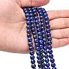 Natural Lapis Lazuli Beads Strands G-G099-6mm-7-4