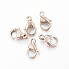 Ion Plating(IP) 304 Stainless Steel Lobster Claw Clasps X-STAS-H353-B-02RG-1