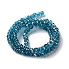 Electroplate Glass Beads Strands X-EGLA-R048-3mm-17-4