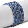 Natural Dyed & Heated Blue Aventurine Beads Strands G-P457-B01-10-2