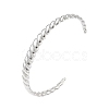 Croissant 304 Stainless Steel Cuff Bangles for Women BJEW-S171-01C-P-2