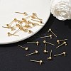 SHEGRACE Brass Round Ball Stud Earring Findings XGR0051G-39G-4