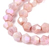 Anti-Tarnish Electroplate Bicone Glass Beads Strands EGLA-T021-4mm-16-03-3