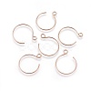 Ion Plating(IP) 304 Stainless Steel Earring Hooks STAS-O119-10RG-A-1