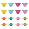 16 Sets 8 Style Spray Painted Alloy Magnetic Clasps with Loops FIND-LS0001-64-2