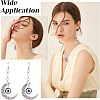 Nbeads Alloy Hollow Moon Big Pendants FIND-NB0002-45-6