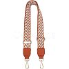 Stripe Pattern Adjustable Cotton Bag Strap AJEW-WH0254-63A-1