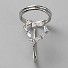 Alloy Micro Pave Cubic Zirconia Women Finger Nail Rings MRMJ-WH0002-08P-01-1