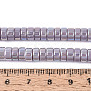 AB Color Plated Opaque Glass Beads Strands GLAA-T026-3x6mm-P15-4