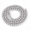 Baking Paint Pearlized Glass Pearl Bead Strands X-HY-N002-4mm-A03-3
