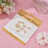 10Pcs Brass Pendant Rhinestones Settings KK-BBC0018-10-5