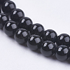 Natural Black Onyx Beads Strands X-G-H1567-4MM-3