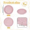 Round Wood Covered with Velvet Jewelry Display Trays for Earrings Rings Necklaces Bracelets ODIS-WH0043-178A-01-2