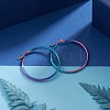 304 Stainless Steel Big Hoop Earrings EJEW-F105-07M-3
