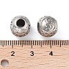 304 Stainless Steel Rhinestone European Beads STAS-A092-10E-P-3
