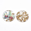 Transparent Epoxy Resin Pendants X-KY-S163-138-3