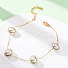 Acrylic Imitation Pearls Beasded Bracelets BJEW-F519-01G-1