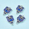 Alloy Rhinestone Connector Charms FIND-C019-10AS-03-4
