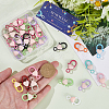 36Pcs Spray Painted Alloy Lobster Claw Clasps FIND-SC0013-23-3