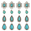 16Pcs 4 Styles Alloy Pendants PALLOY-HY0002-02-1