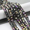 Electroplate Glass Bead Strands X-EGLA-R064-6mm-08-1