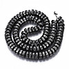 Electroplated Natural Lava Rock Beads Strands G-T114-67-3
