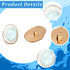 20Pcs 1-Hole Alloy Resin Buttons BUTT-CY0001-21A-5