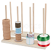 4 Spools Wooden Thread Holder DIY-WH0308-732-1
