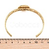 304 Stainless Steel Blank Cuff Bangle Bases with Flat Round Tray SA-CBA82C8-04C-G-3