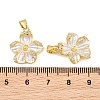 Brass Micro Clear Cubic Zirconia Peg Bails Pin Pendants KK-CBA6A75-52B-G-3