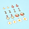 24Pcs 8 Styles Alloy Enamel Charms ENAM-FS0002-78-9