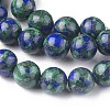 Assembled Synthetic Lapis lazuli and Malachite Beads Strands G-L528-03B-2