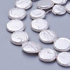Shell Pearl Beads Strands BSHE-P030-01B-3